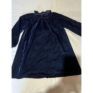Girls Velvet Dress, Something Navy, Navy Blue, Holiday, Lined, Size 4